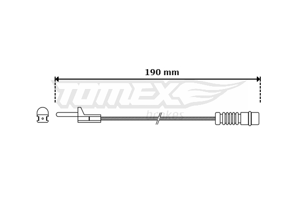 Výstrażný kontakt opotrebenia brzdového oblożenia TOMEX Brakes